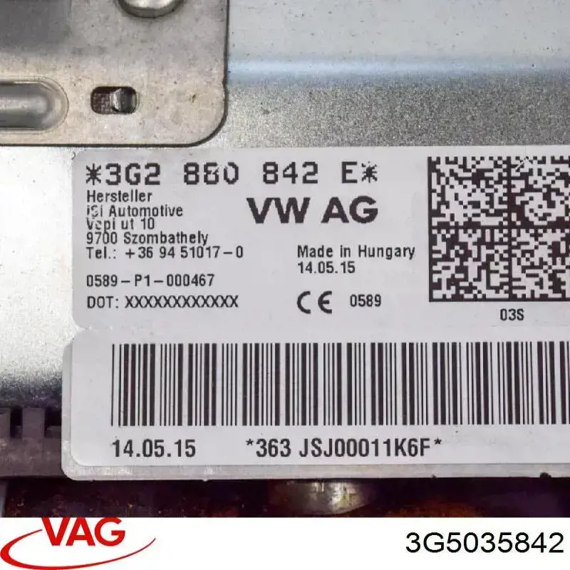 3G5035842 VAG 