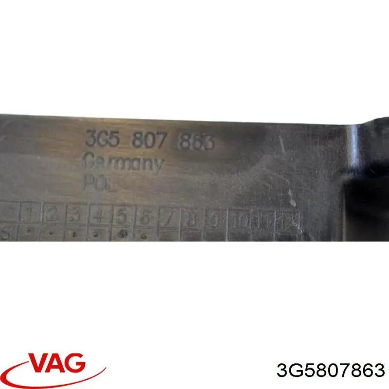 Купить 3G5807863 VAG Кронштейн бампера заднего центральный