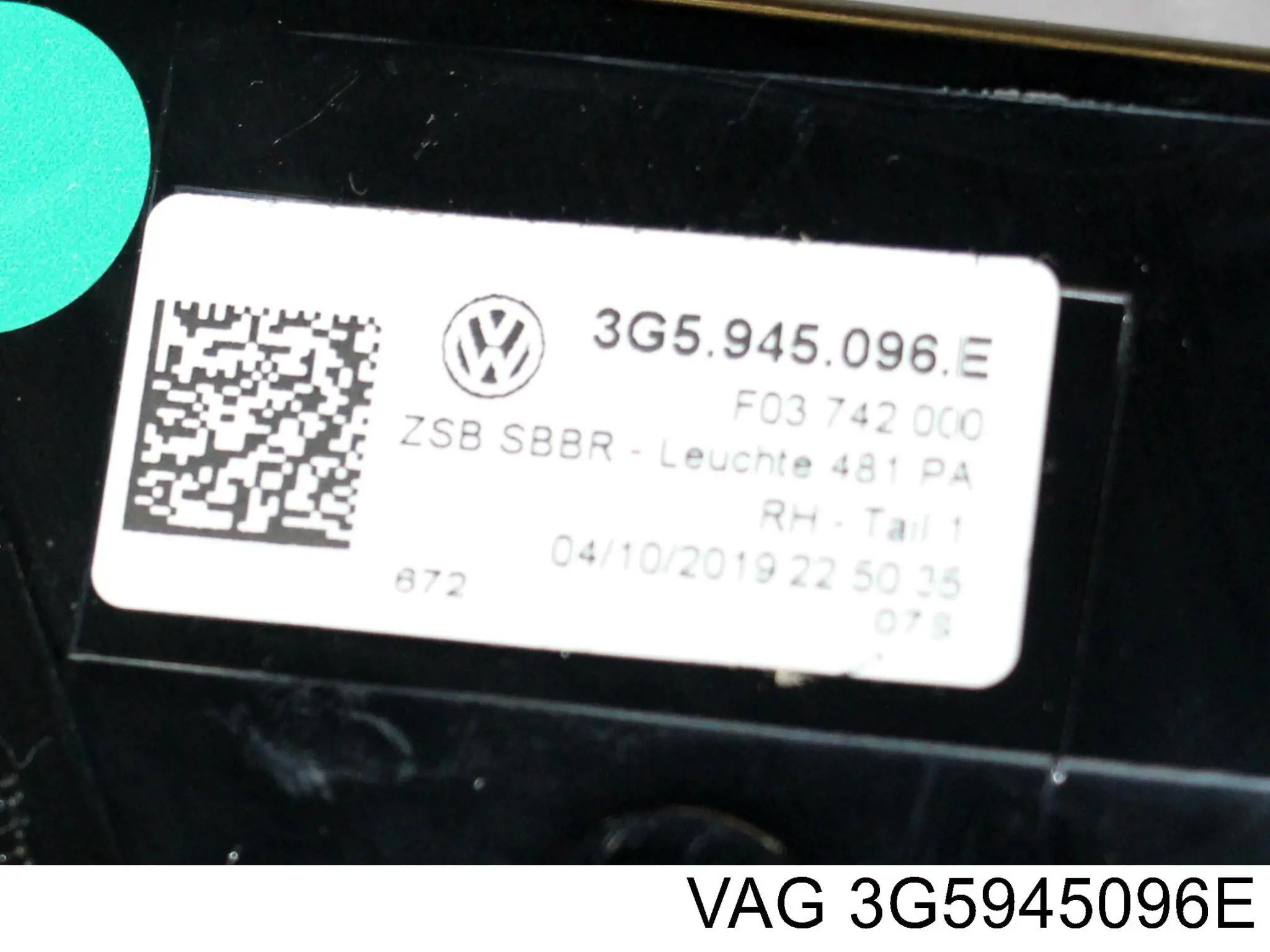 Фара задняя правая внешняя VAG 3G5945096J цена, от 161.41 USD
