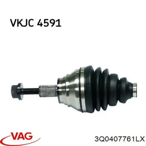 Купить 3Q0407271AM VAG Привод в сборе левый