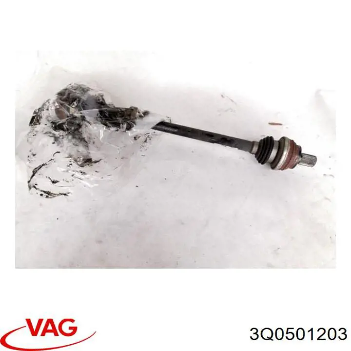 Полуось задняя левая 3Q0501203BX VAG