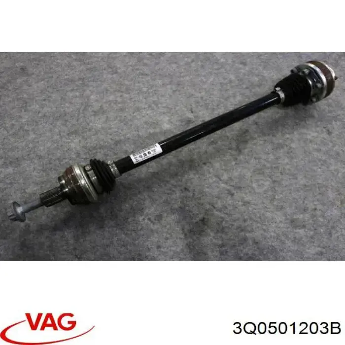 Полуось задняя левая 3Q0501203B VAG