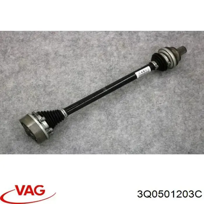Полуось задняя левая 3Q0501203C VAG