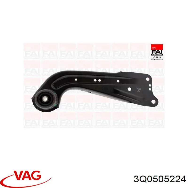 Рычаг (тяга) задней подвески продольный нижний правый VAG 3Q0505224 цена, от 49.66 USD