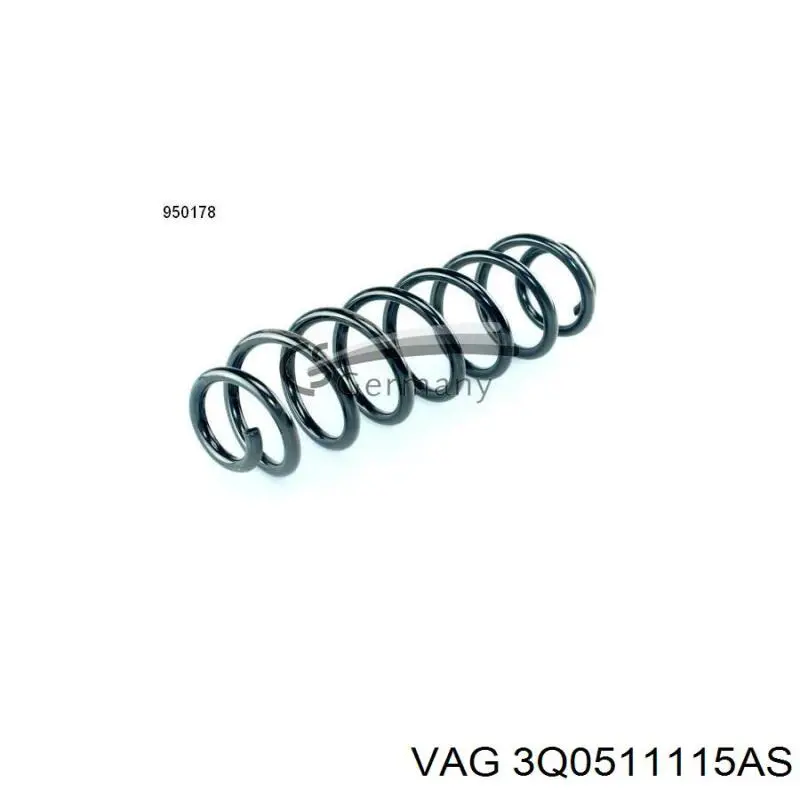 Пружина амортизатора VAG 3Q0511115AS цена, от 51.43 USD