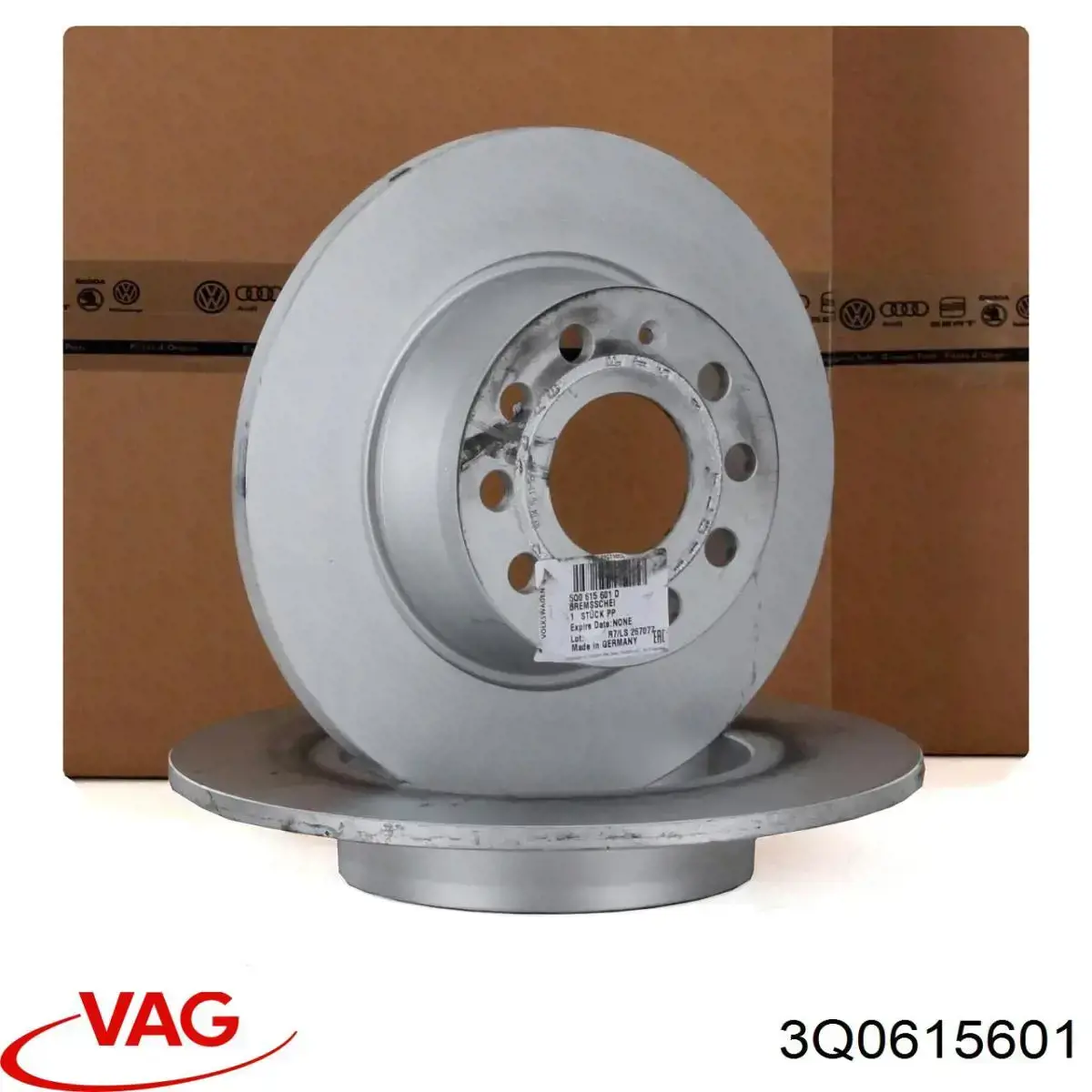 Купить 3Q0615601 VAG Диск тормозной задний