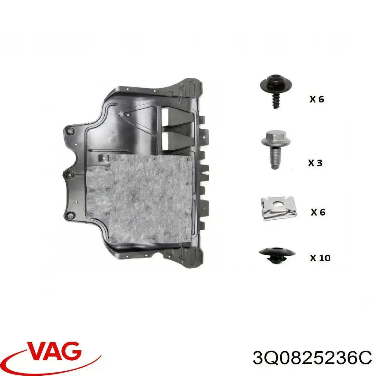  Proteção de motor, de panela (da seção de motor) Volkswagen Golf PLUS VI hatchback (521) (2009 - 2013) PLUS VI