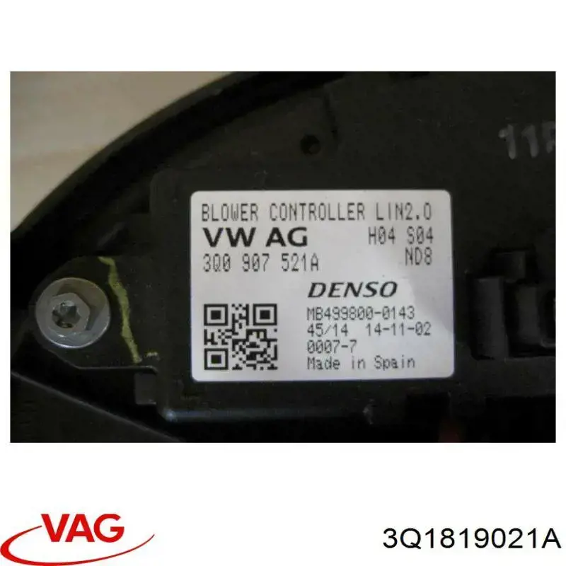 Мотор вентилятора печки (отопителя салона) VAG 3Q1819021A цена, от 62.92 USD