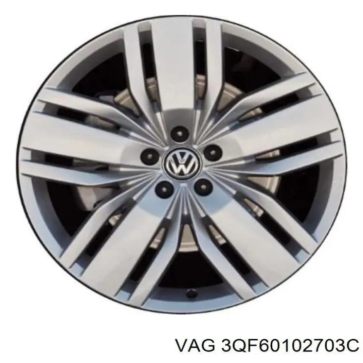 Диск колесный VAG 3QF601027B03C цена, от 82.35 USD
