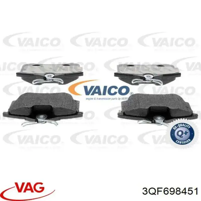 Задние дисковые колодки VAG 3QF698451
