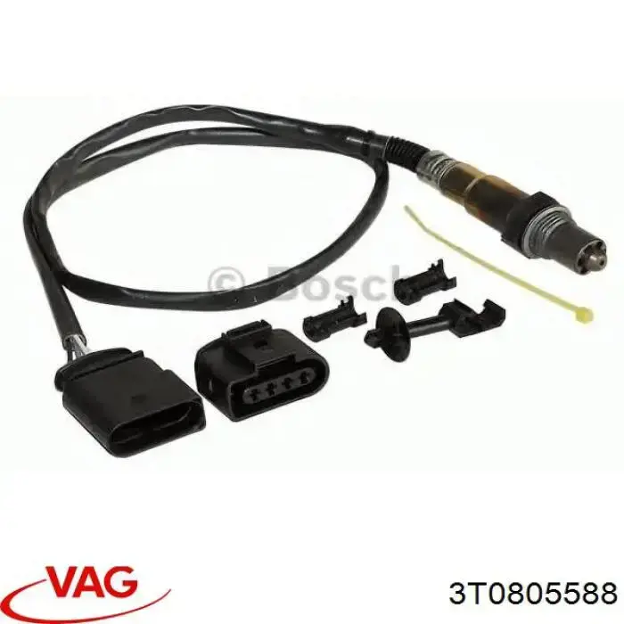 3T0805588 VAG suporte do radiador montado (painel de montagem de fixação das luzes)