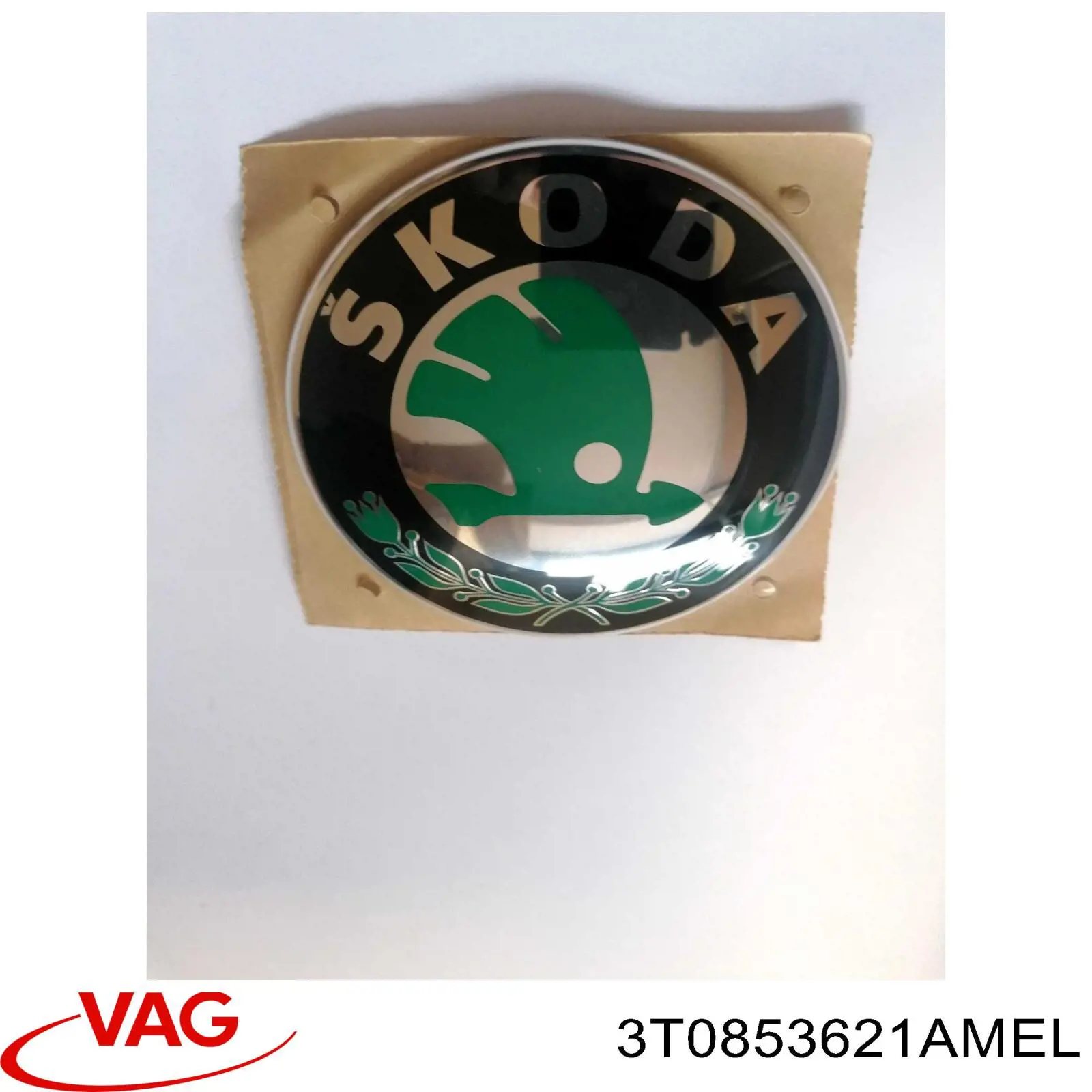 Emblema de tampa de porta-malas (emblema de firma) para Skoda SuperB II 3T4