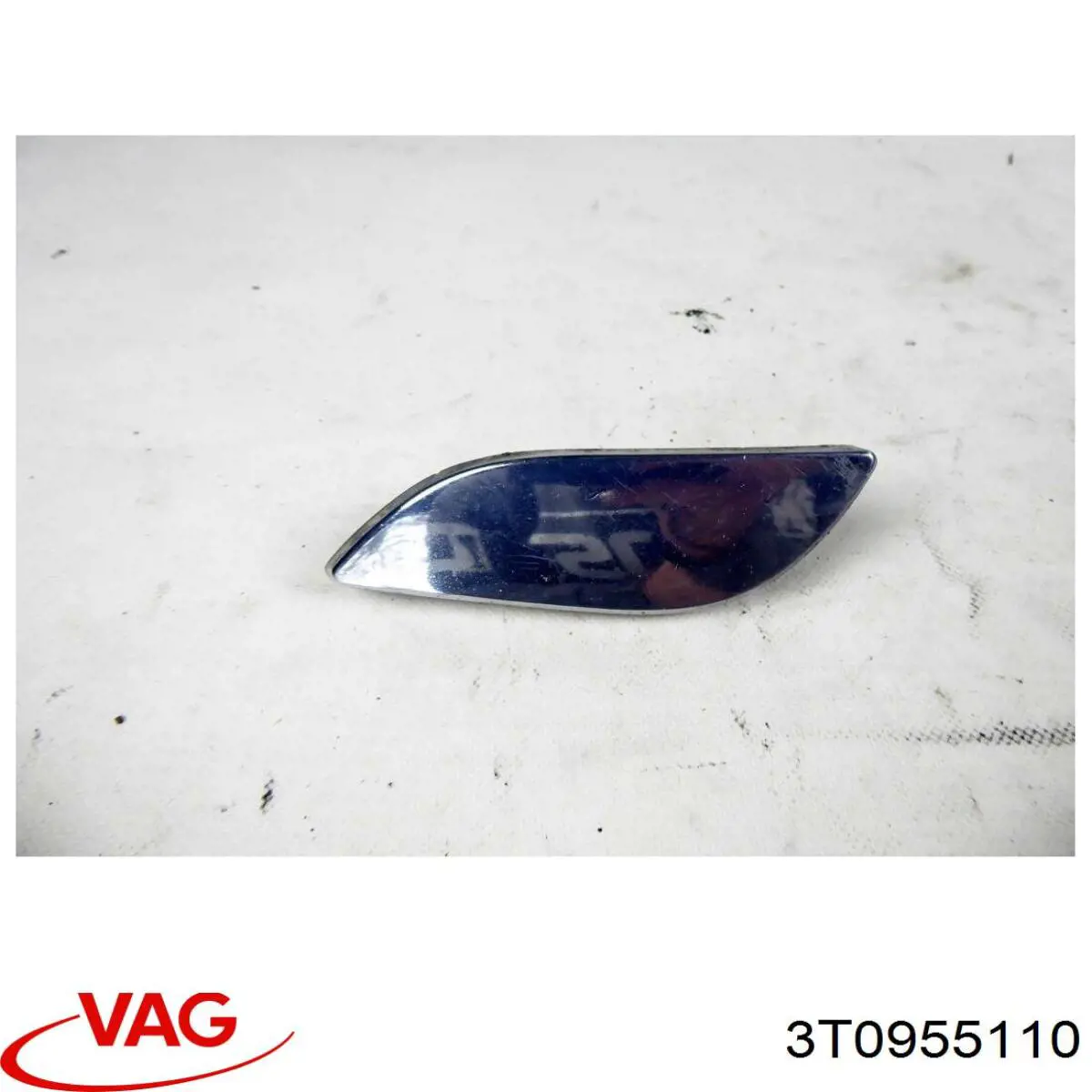 3T0955110 VAG placa sobreposta do injetor de fluido para lavador da luz dianteira