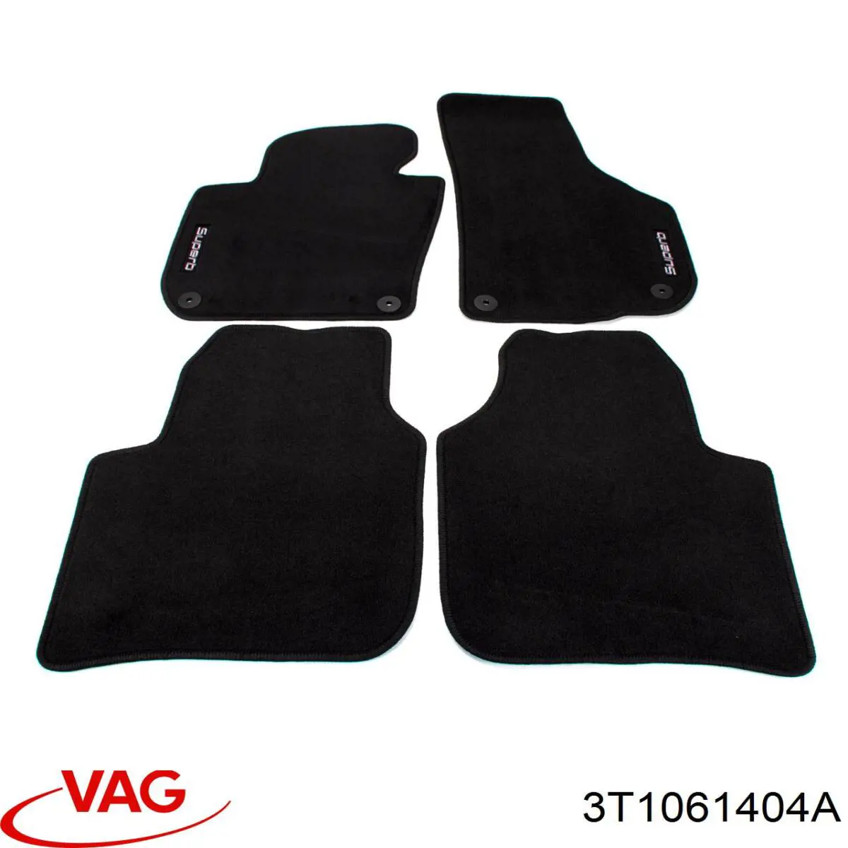 Коврики передние + задние, комплект VAG 3T1061404A
