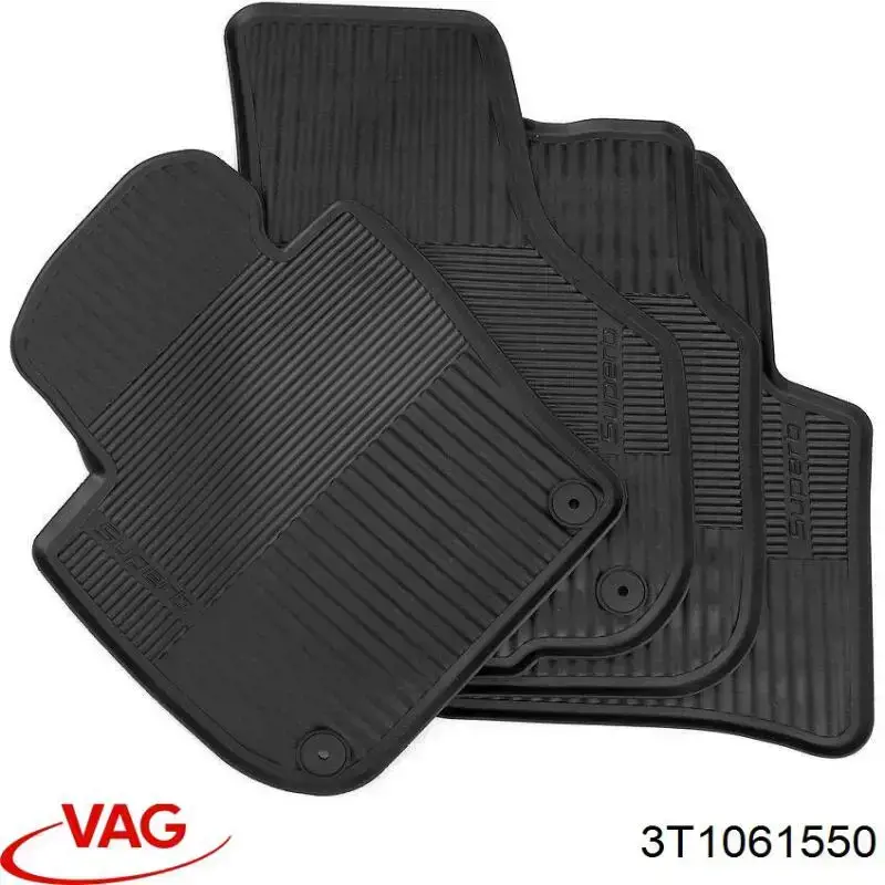 Коврики передние + задние, комплект VAG 3T1061550