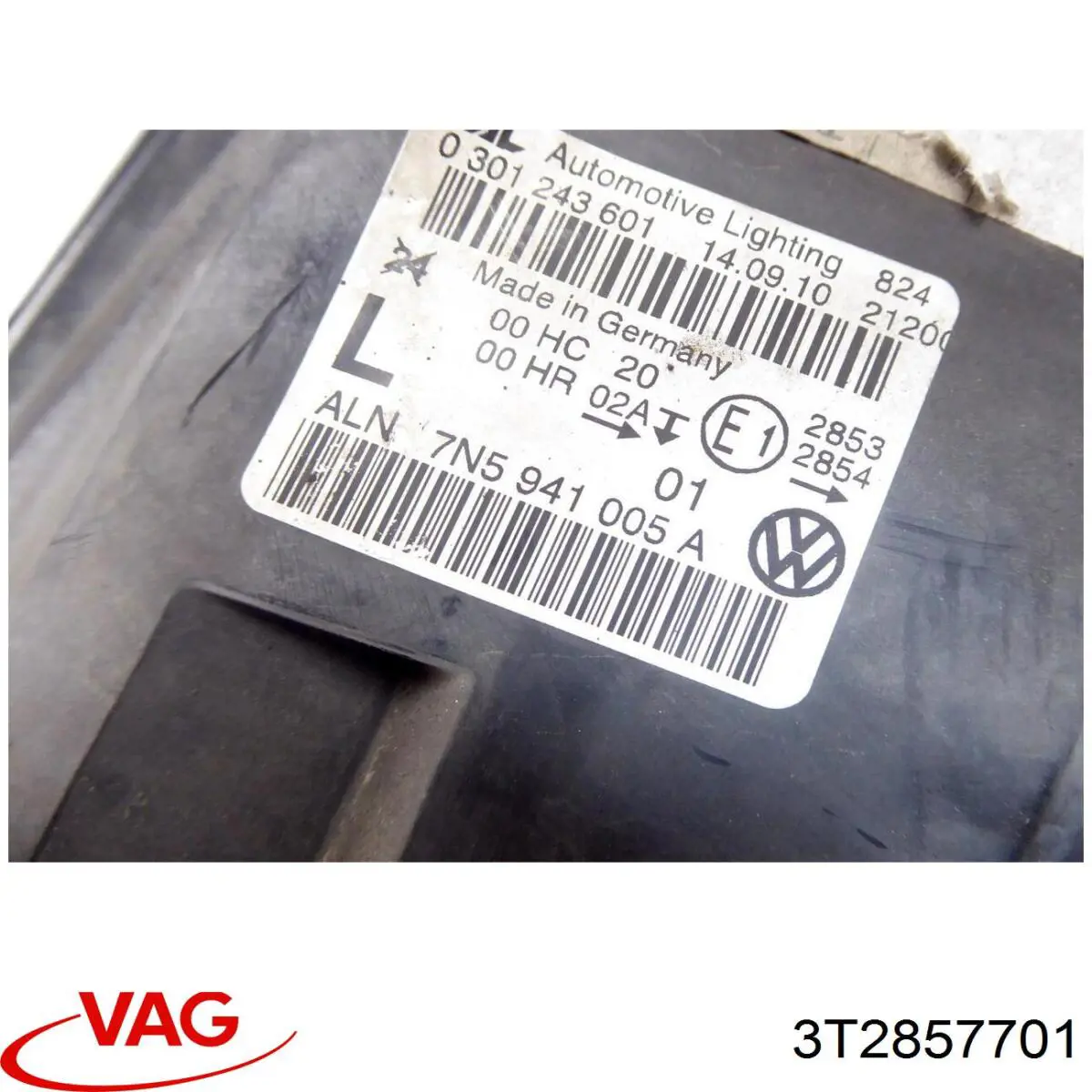 Левый ремень безопасности 3T2857701 VAG