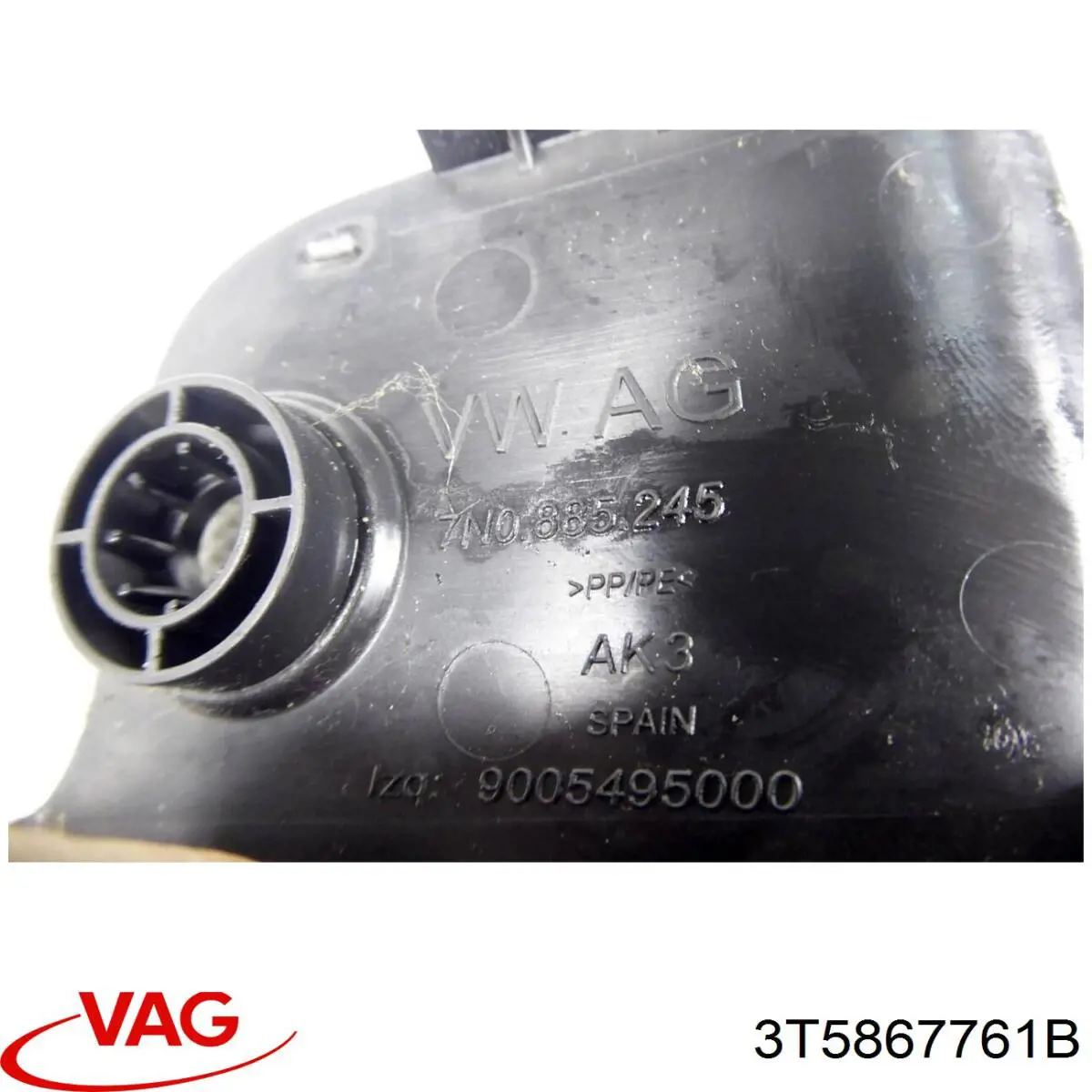 Купить 3T5867761B VAG Панель полки багажного отсека левая