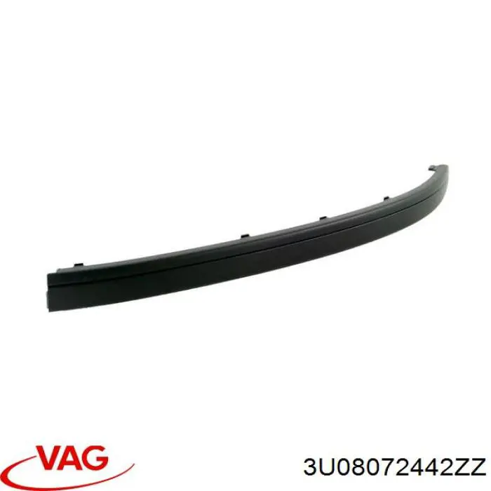 3U08072442ZZ VAG Молдинг бампера переднего правый