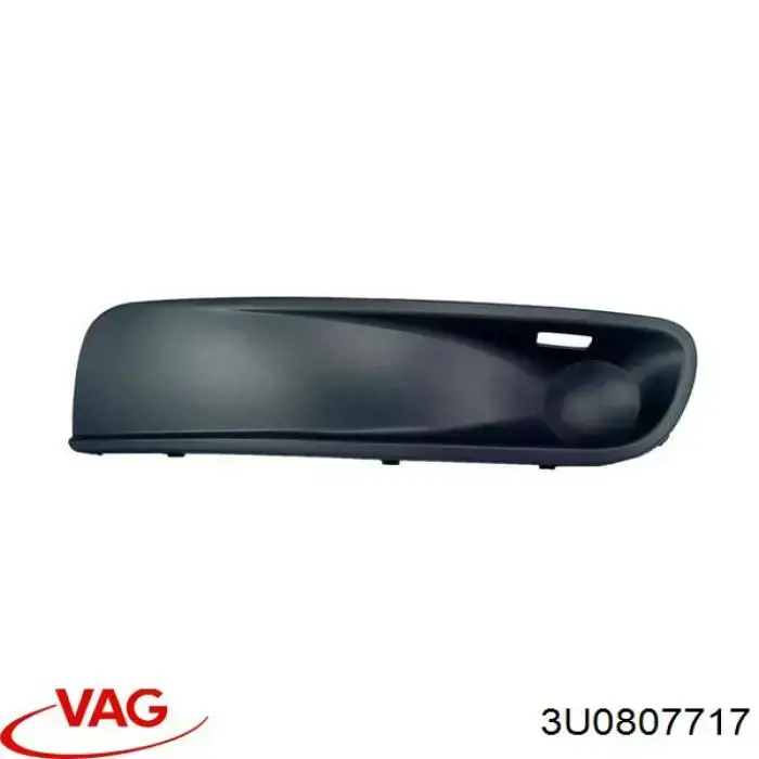 Молдинг переднего бампера, левый VAG 3U0807717