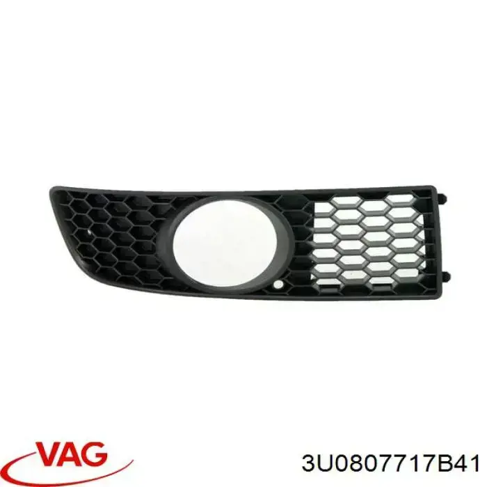 Молдинг бампера переднего левый 3U0807717B41 VAG