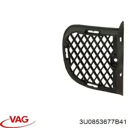 Решетка бампера переднего центральная VAG 3U0853677B41 цена, от 22.57 USD