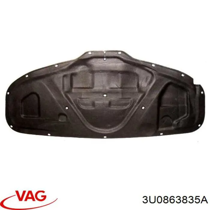  Isolamento de ruído da capota Skoda SuperB I sedan (3U4) (2001 - 2008) I