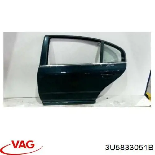 Дверь задняя левая 3U5833051B VAG