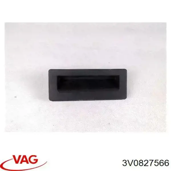3V0827566 VAG botão de acionamento do fecho de tampa de porta-malas (de 3ª/5ª porta (de tampa de alcapão)