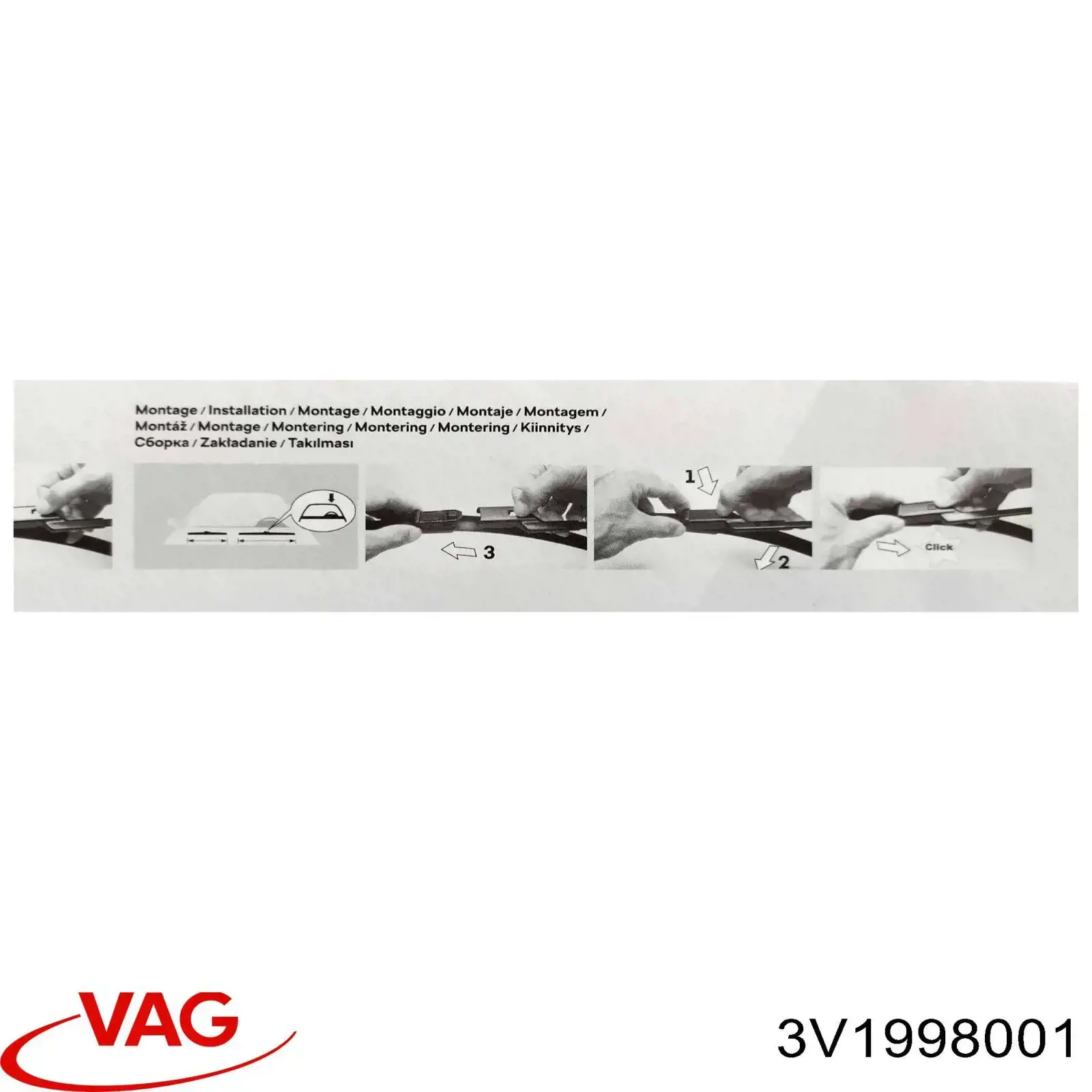 Limpa-pára-brisas do pára-brisas, kit de 2 un. VAG 3V1998001 preço, a partir de 49,91 USD