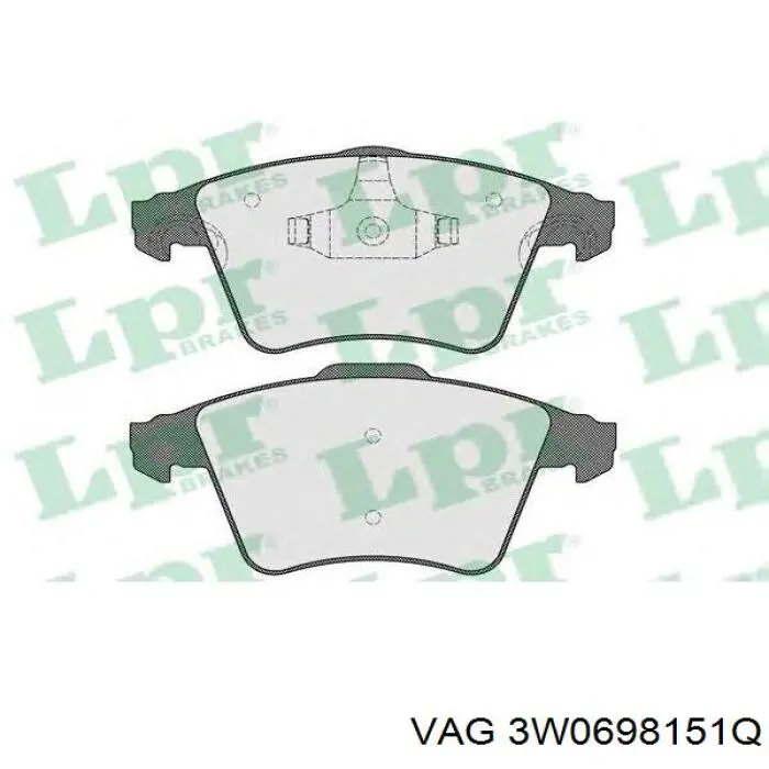 3W0698151Q Bentley Колодки передние