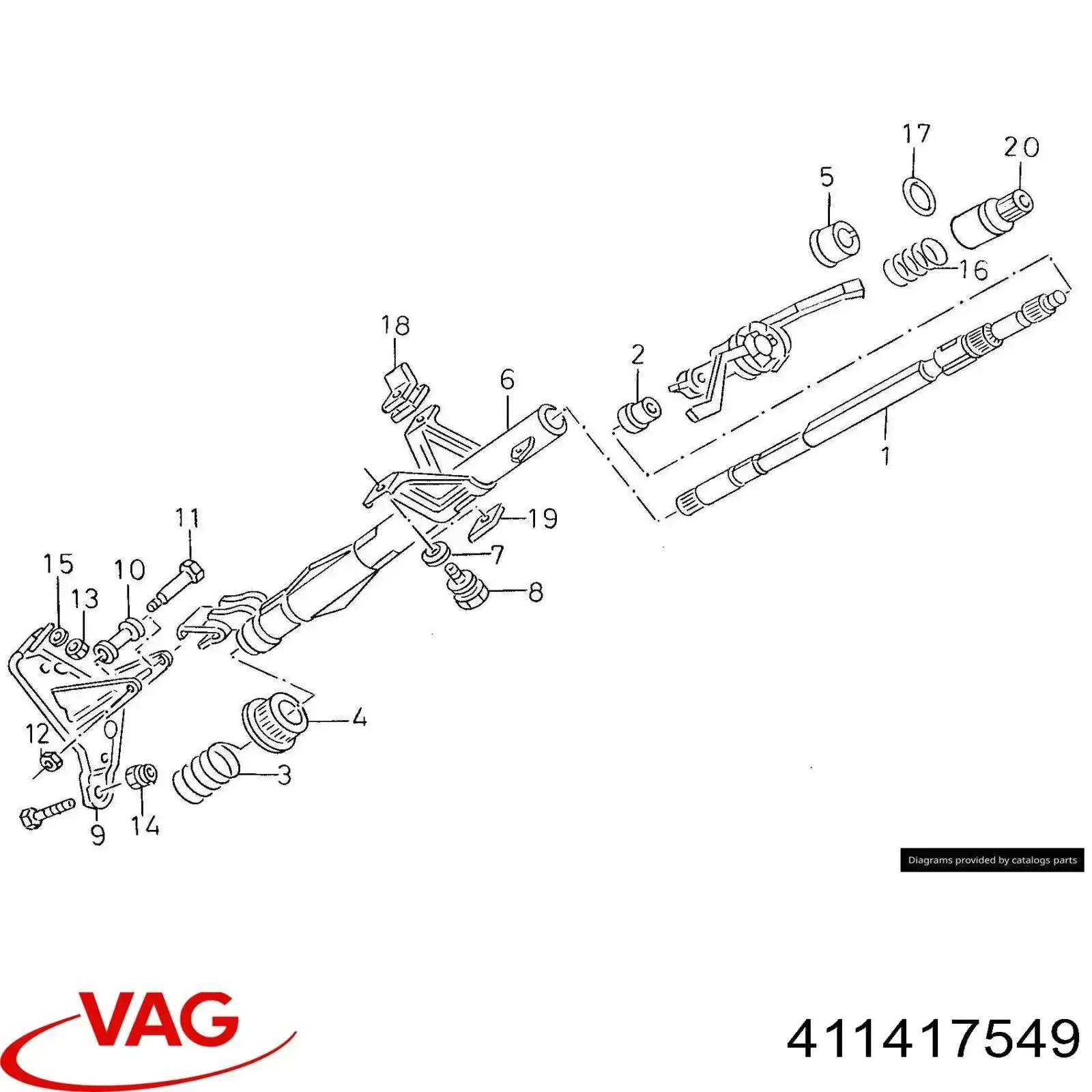  VAG 411417549 цена, от 53.05 USD