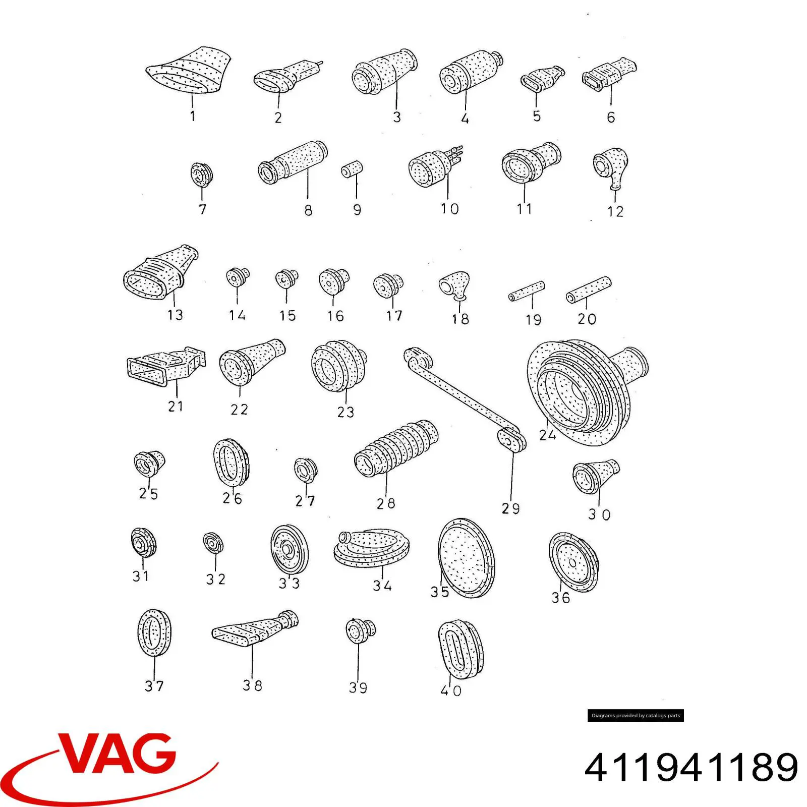  VAG 411941189 цена, от 3.52 USD