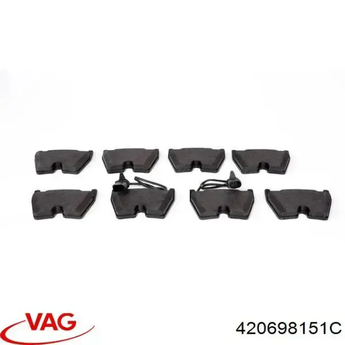 Колодки VAG 420698151C цена, от 62.75 USD