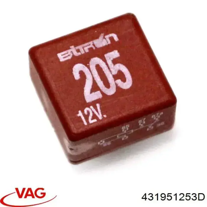Реле электрическое многофункциональное VAG 431951253D цена, от 3.80 USD