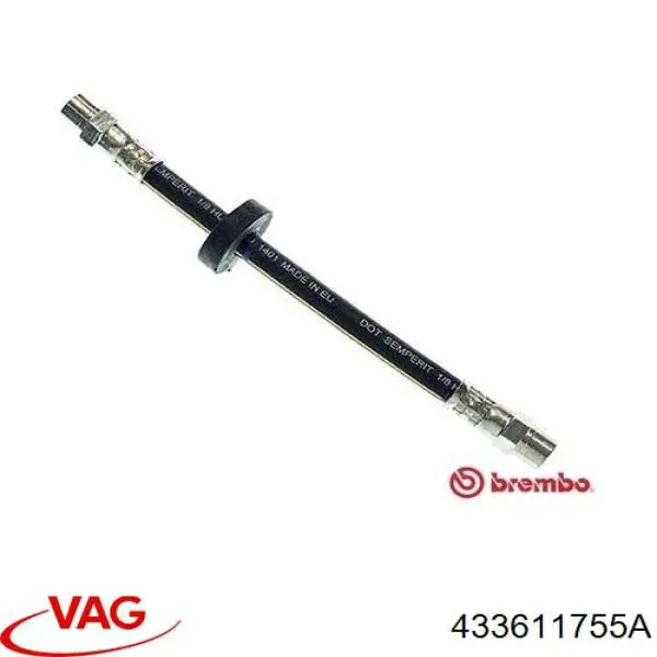 Купить 433611755A VAG Задний тормозной шланг