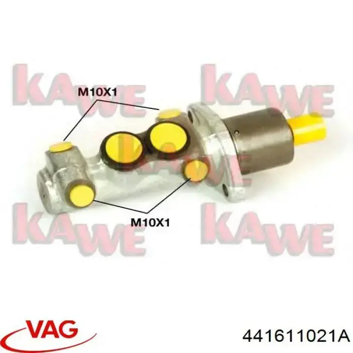 Цилиндр главный тормоза (гидротормозов) VAG 441611021A цена, от 34.12 USD