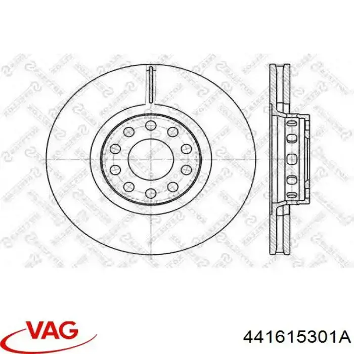 Передний тормозной диск VAG 441615301A