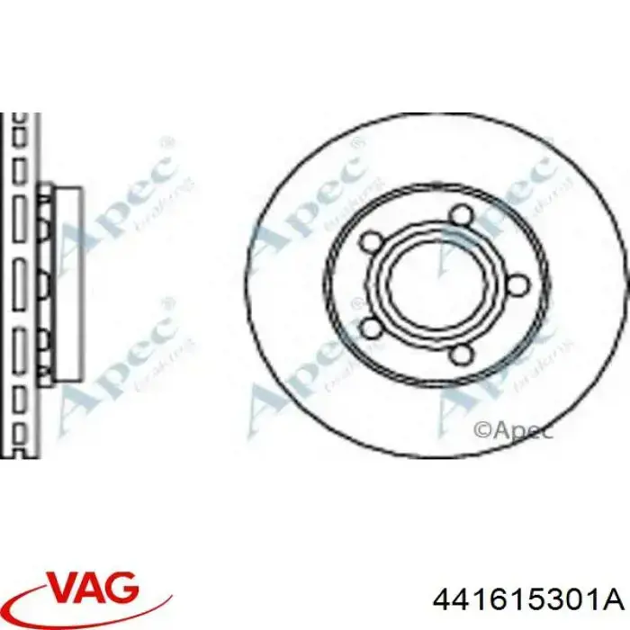 Передний тормозной диск Jurid/Bendix 561865J
