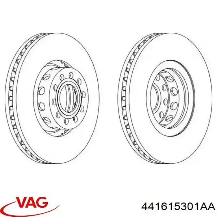 Купить 441615301AA VAG Ротор тормозной