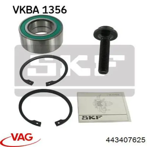 Подшипник ступицы передней/задней VAG 443407625