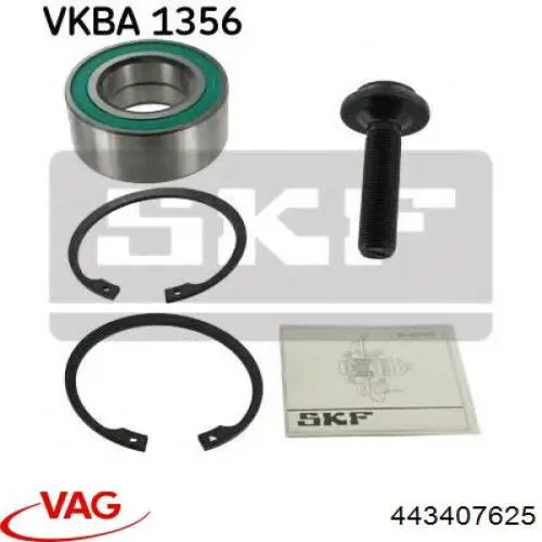 Купить 443407625 VAG Подшипник ступицы передней/задней