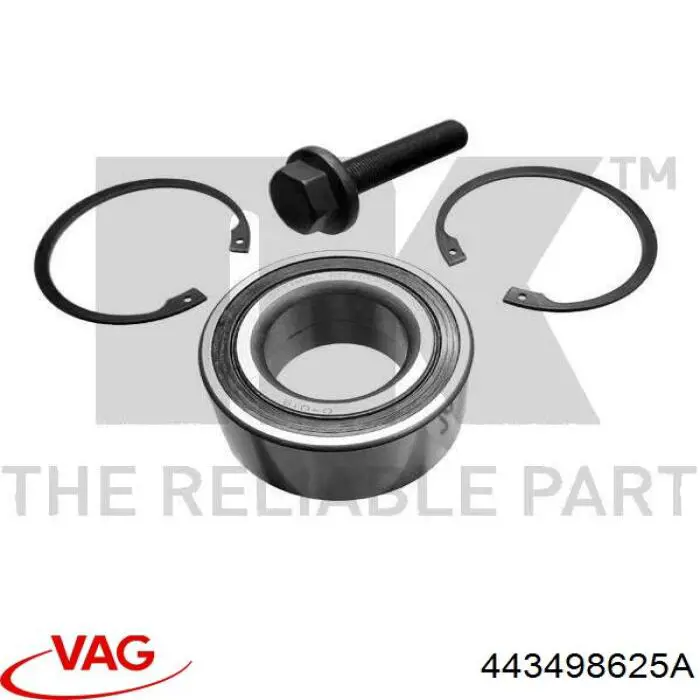 Подшипник ступицы передней/задней 443498625A VAG