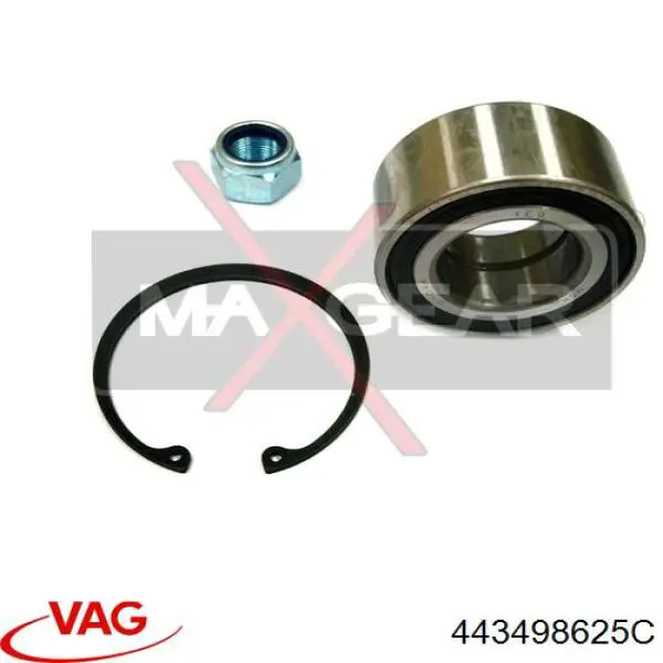 Подшипник ступицы передней/задней наружный VAG 443498625C цена, от 15.51 USD