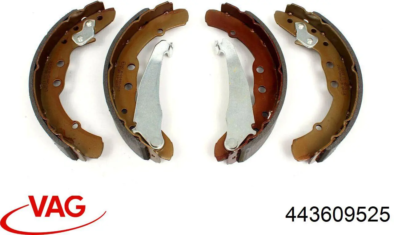 Задние барабанные колодки 443609525 VAG