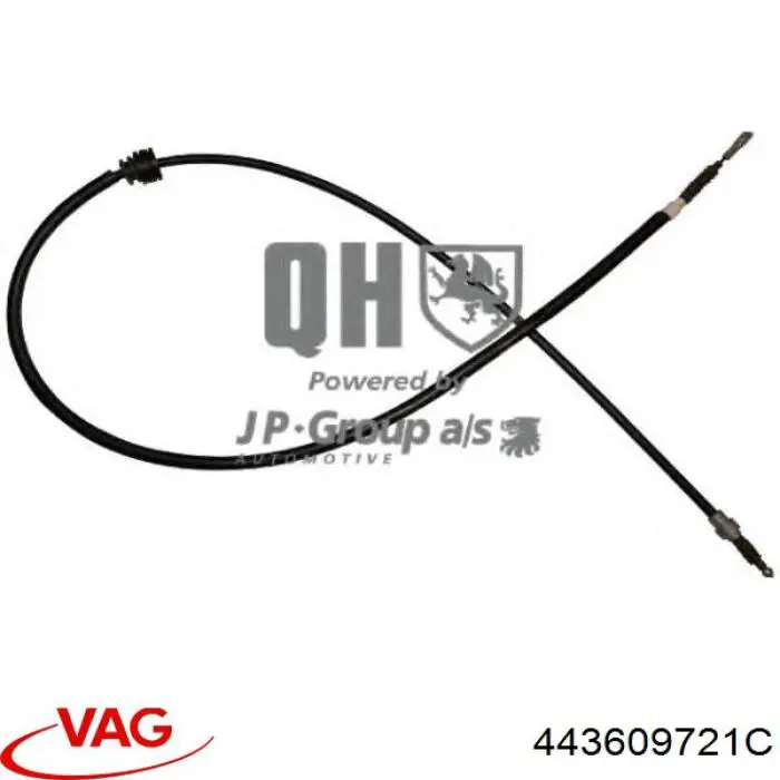 Задний трос ручника VAG 443609721C цена, от 11.93 USD
