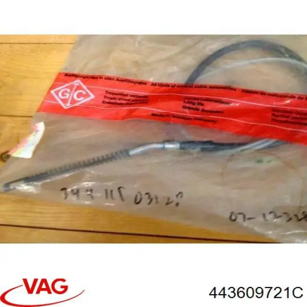 Задний трос ручника 443609721C VAG