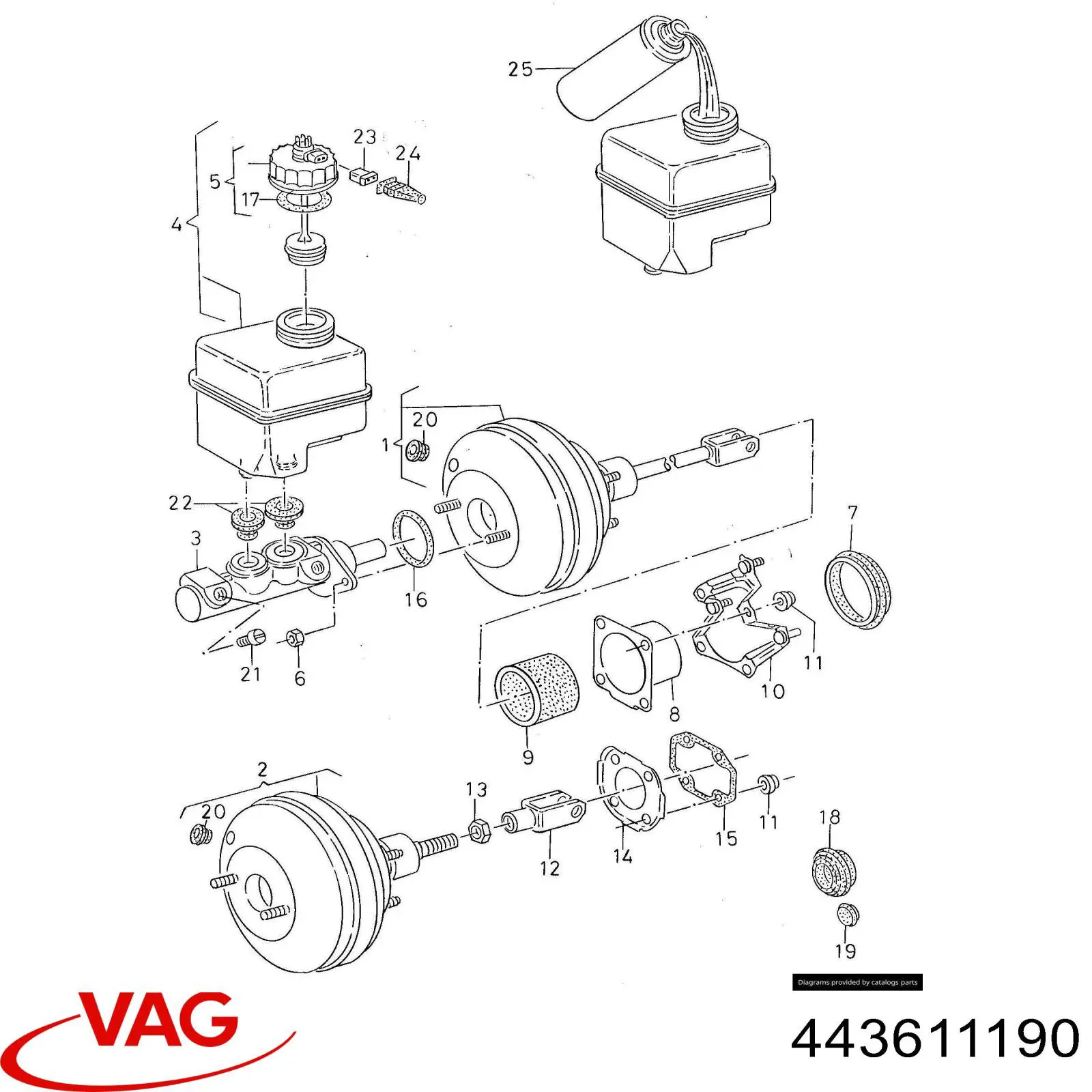  VAG 443611190 цена, от 2.51 USD