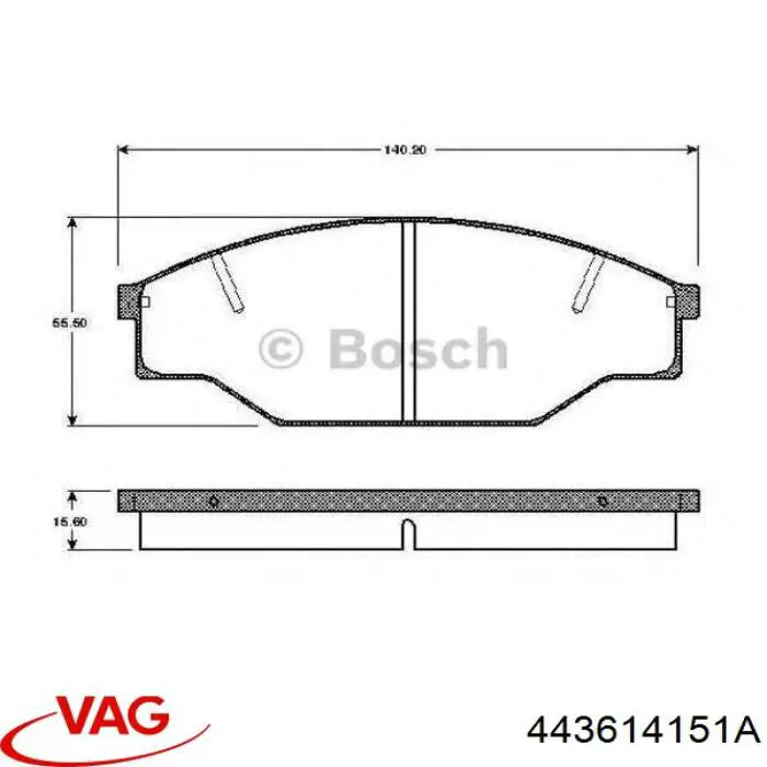 Регулятор давления тормозов (регулятор тормозных сил) VAG 443614151H цена, от 76.02 USD