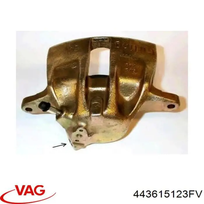 443615123FV VAG суппорт тормозной передний левый