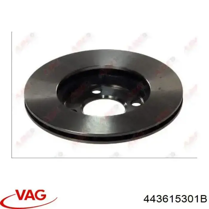 443615301B VAG диск тормозной передний